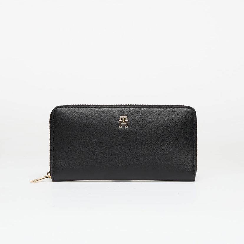 Novčanik Tommy Hilfiger Wallet TH Monogram Zip-Around Wallet Black Universal Crna | AW0AW17744 BDS