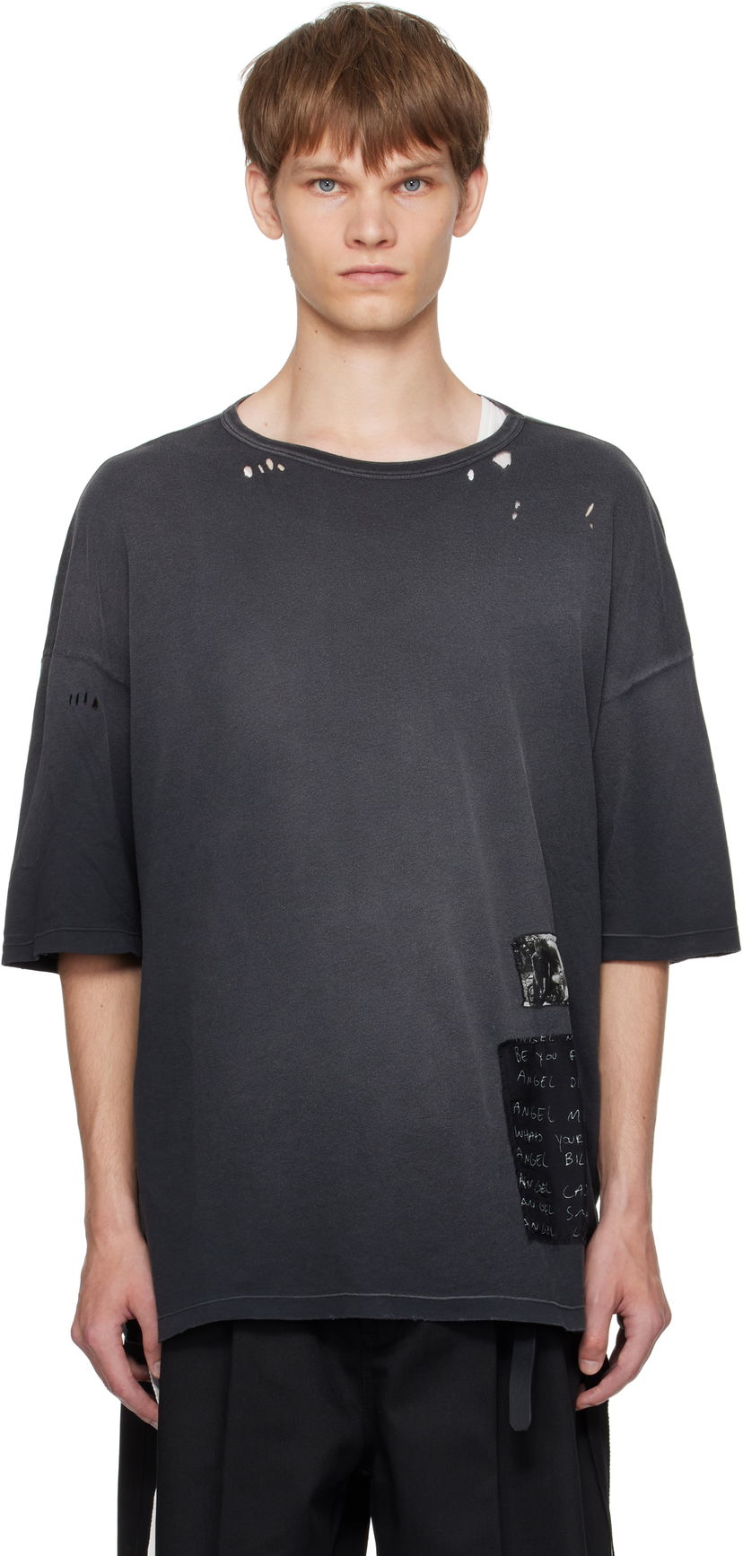 Majica kratkih rukava Ann Demeulemeester Ann Demeulemeester Dieter High-Comfort T-Shirt Crna | B0013222-FA637-098