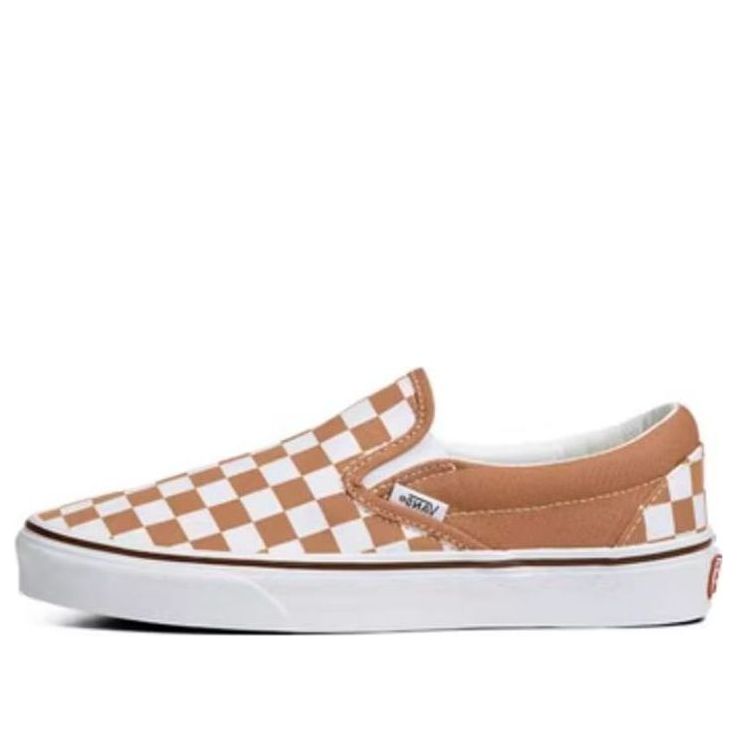 Tenisice i cipele Vans Classic Slip-On Color Theory Checkerboard Smeđa | VN0A5AO8BKQ