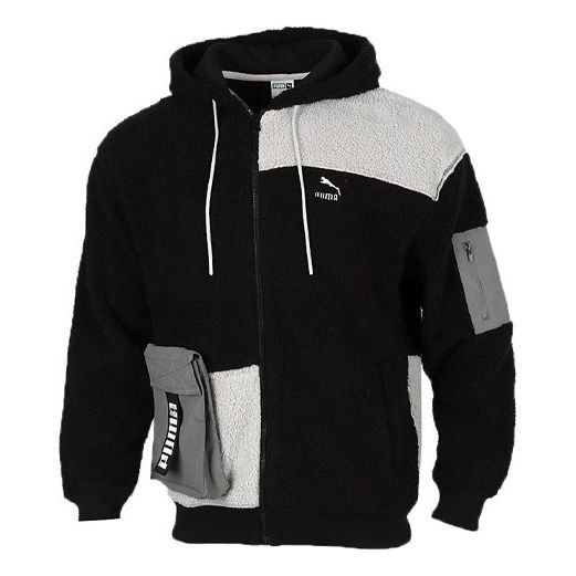 Dukserice Puma Retro Block Sherpa Full-Zip Jacket Crna | 530711-01, 0