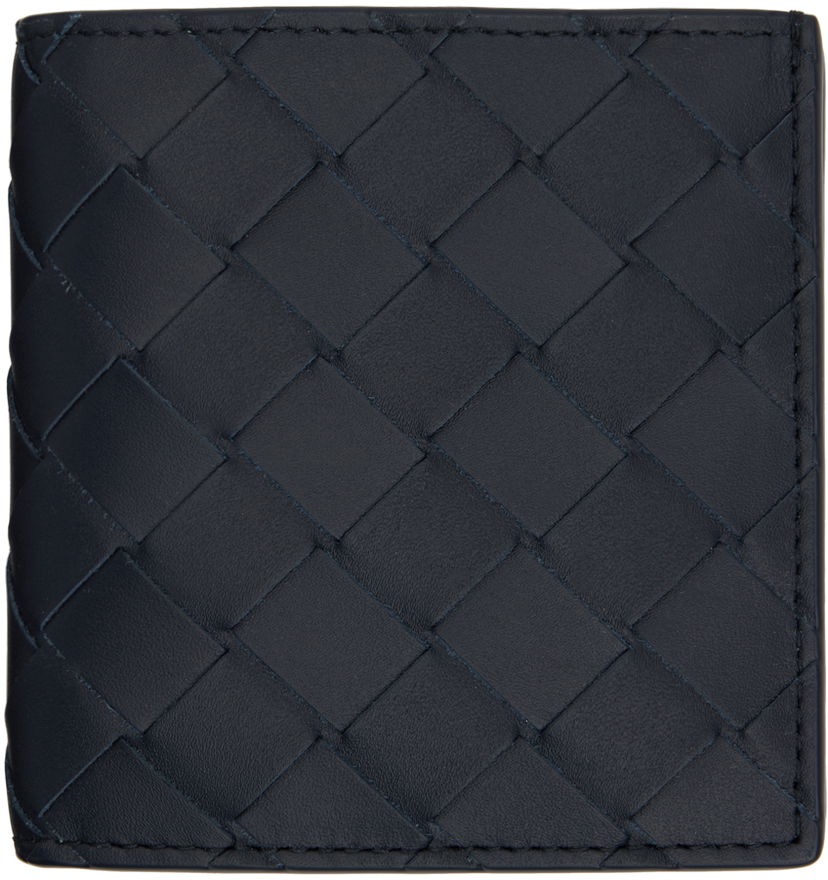 Novčanik Bottega Veneta Intrecciato Slim Bi-Fold Wallet Tamnoplava | 749400 VCPQ6 4171