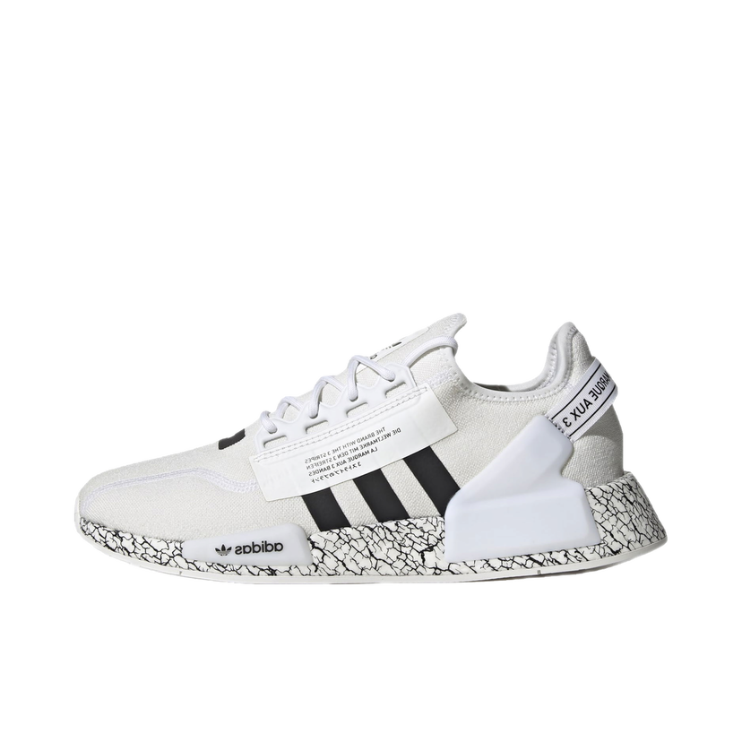 Tenisice i cipele adidas Originals NMD R1 V2 Crackled White Black Bijela | GZ6550