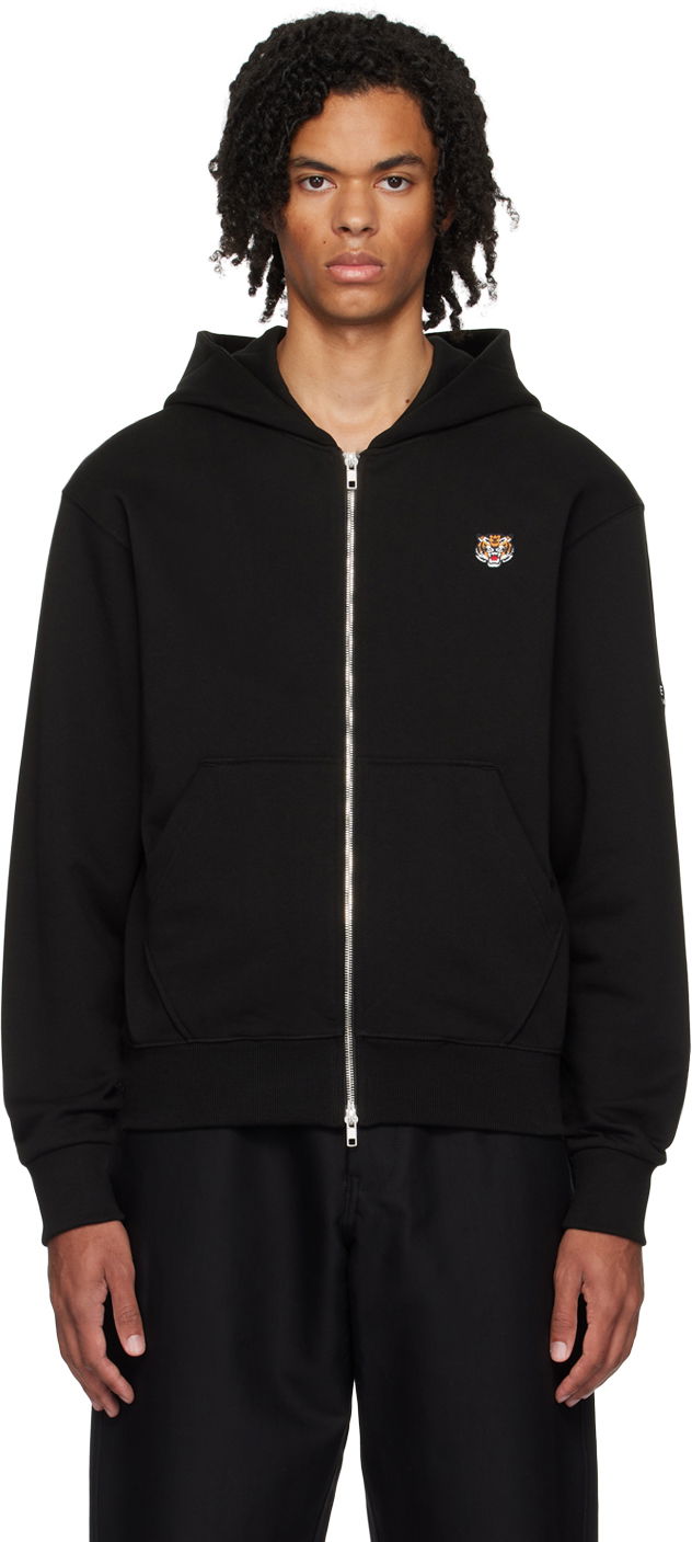 Dukserice KENZO Black Paris Lucky Tiger Hoodie Crna | FE55SW1964MF