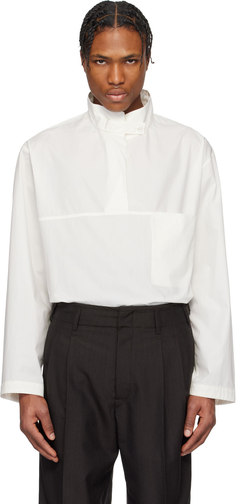 Košulja LEMAIRE Lemaire Vareuse Shirt Bijela | TO1354 LF588