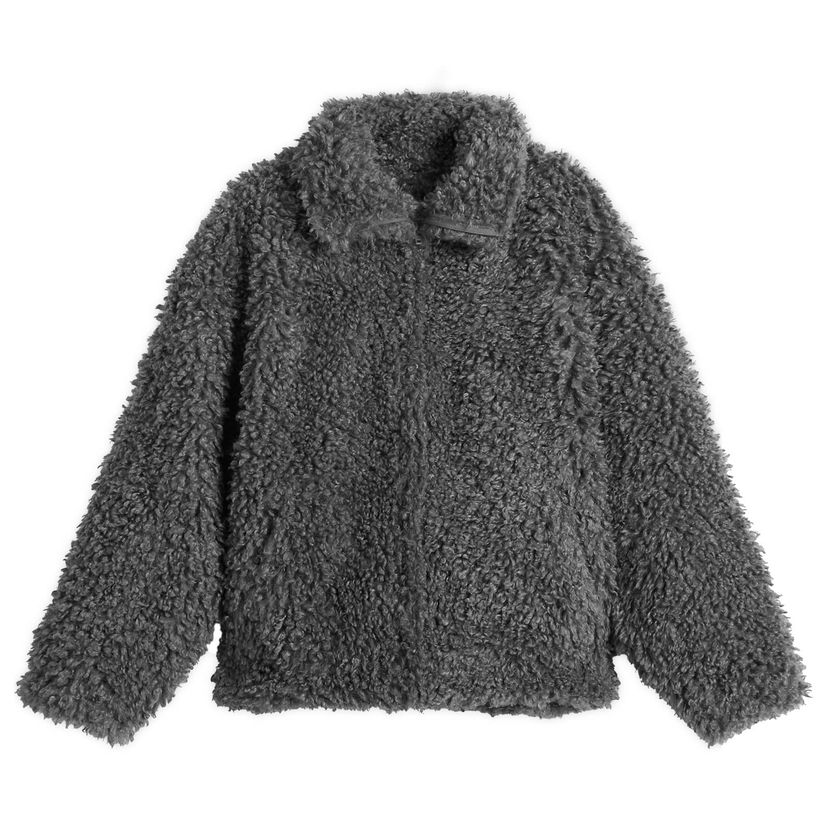 Jakna Acne Studios Felemmy Chunky Fleece Jacket, Size Large Siva | A90687-AFH