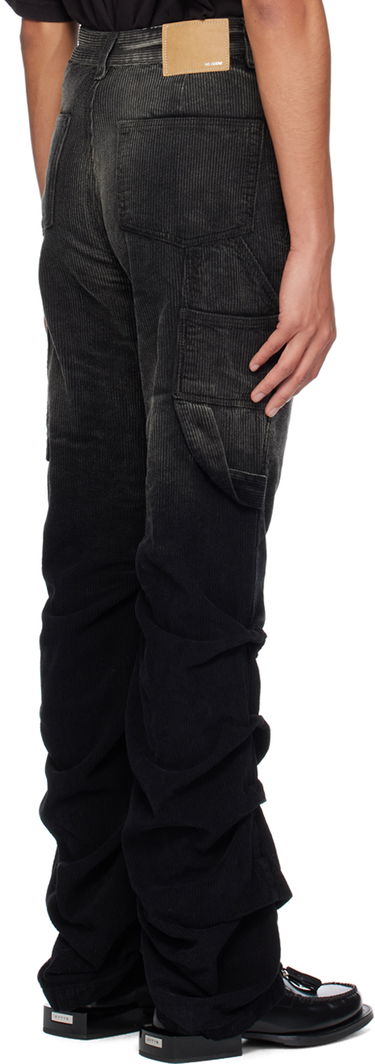 Cargo hlače We11done We11done Washed Wrinkled Corduroy Pants Crna | WD-PT2-24-237-M-BK, 2