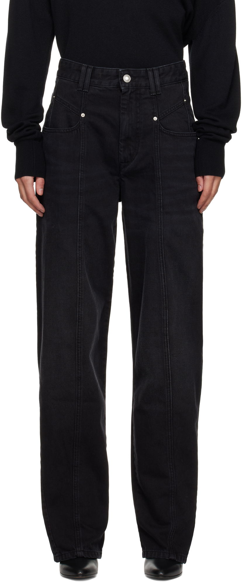 Jeans ISABEL MARANT Isabel Marant Vetan Jeans Crna | PA0045FB-B1H06I