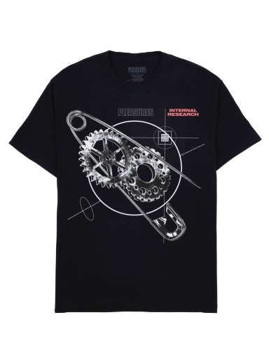 Majica kratkih rukava Pleasures Research T-Shirt Crna | P23F051-BLACK
