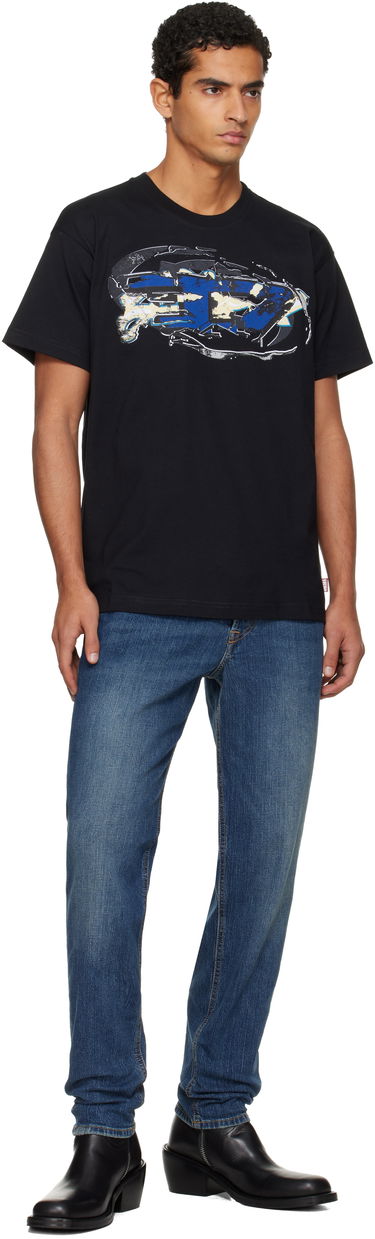 Majica kratkih rukava Diesel Graphic Print T-shirt Crna | A19571-0PLAT-9XX, 3