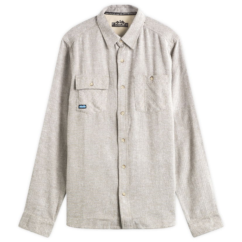 Košulja KAVU Langley Herringbone Overshirt, Size Small Bež | 5039-2708