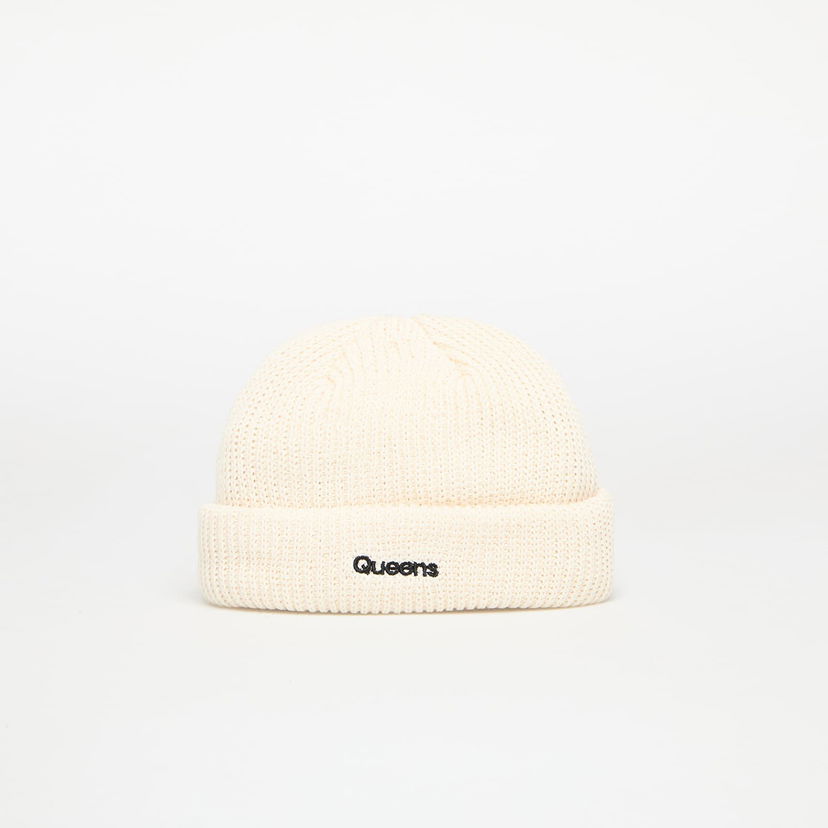 Kapica Queens Queens Essentials Knitted Beanie Bež | QNS_071