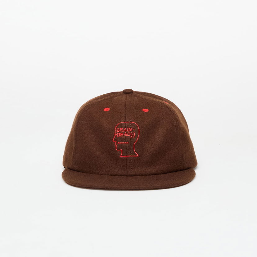 Šešir Brain Dead Brain Dead Flannel Classic Logohead 6 Panel Hat Smeđa | BDW24H01004729BR01