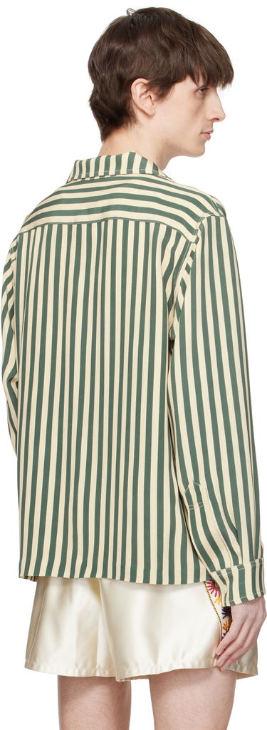 Košulja Bode Bode Soda Stripe Trillium Shirt Zelena | MRS25SH014, 2