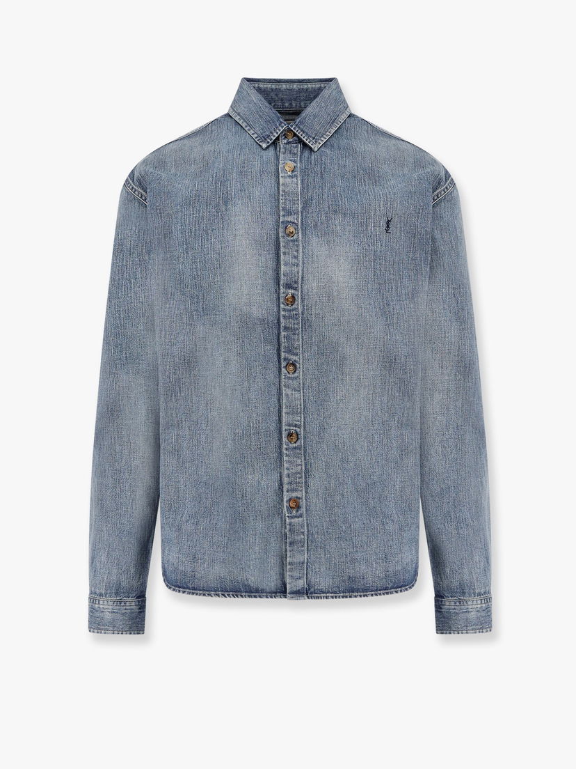 Košulja Saint Laurent Saint Laurent Denim Shirt Plava | 823437Y14MJ4248