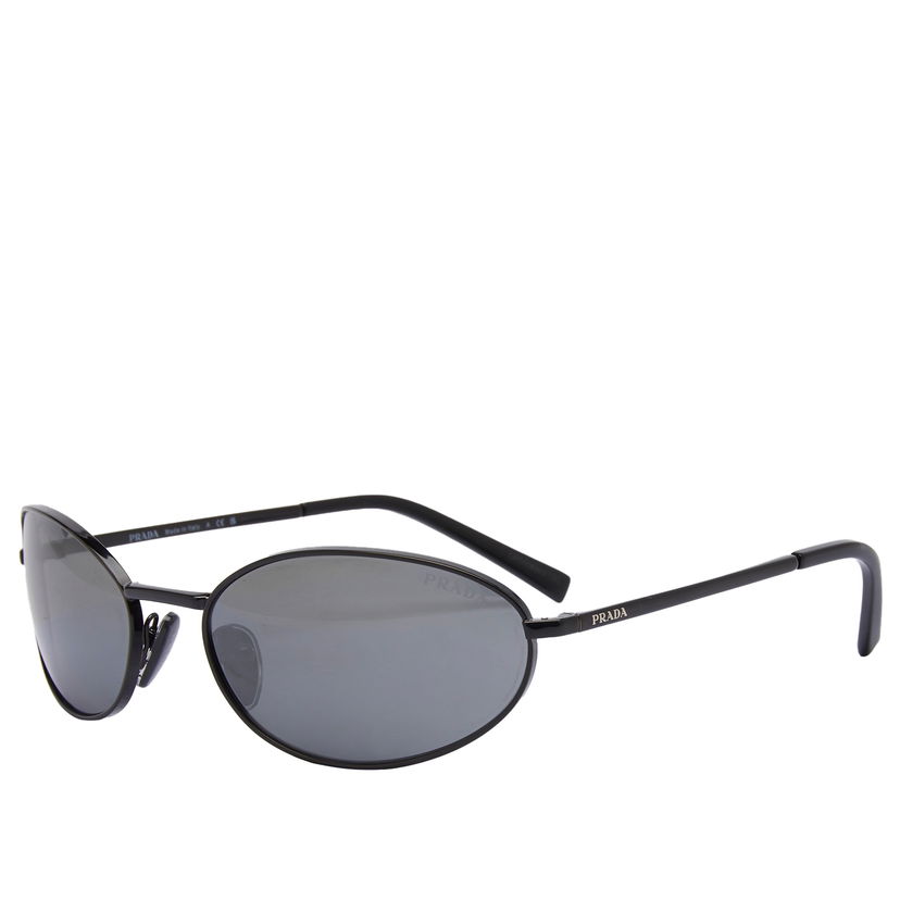 Sunčane naočale Prada Black/Grey Mirror Silver A59S Sunglasses Crna | 0PR-A59S-59-1AB60G