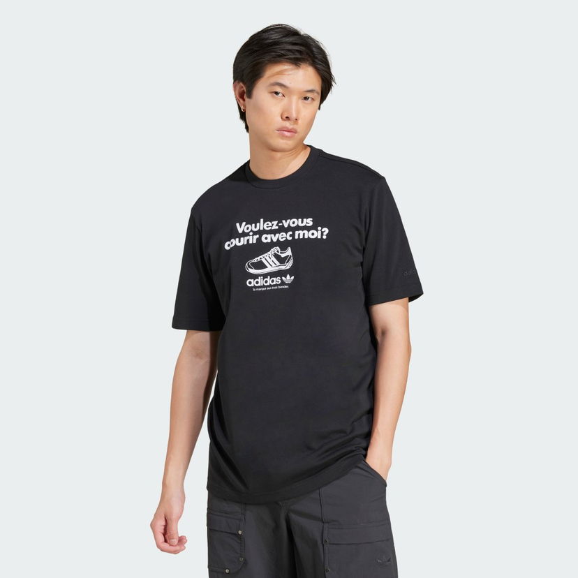 Majica kratkih rukava adidas Performance Sneaker Graphic Tee Crna | JC8366