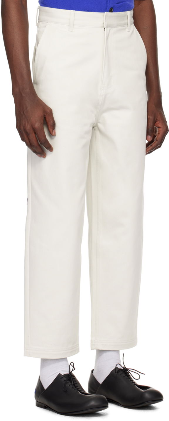 Hlače ADER ERROR Patch Trousers Bijela | BMSGFYBT0101IV, 1