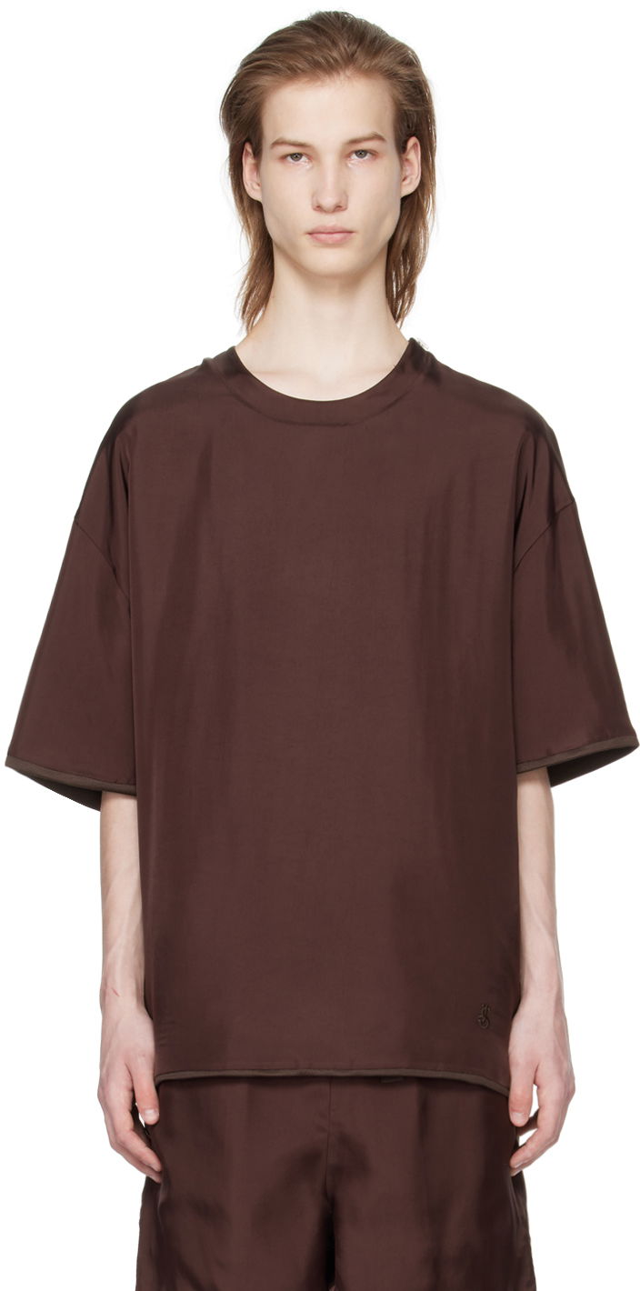 Majica kratkih rukava Jil Sander Reversible T-Shirt Tamnocrvena | J22GC0164_JTN323, 0