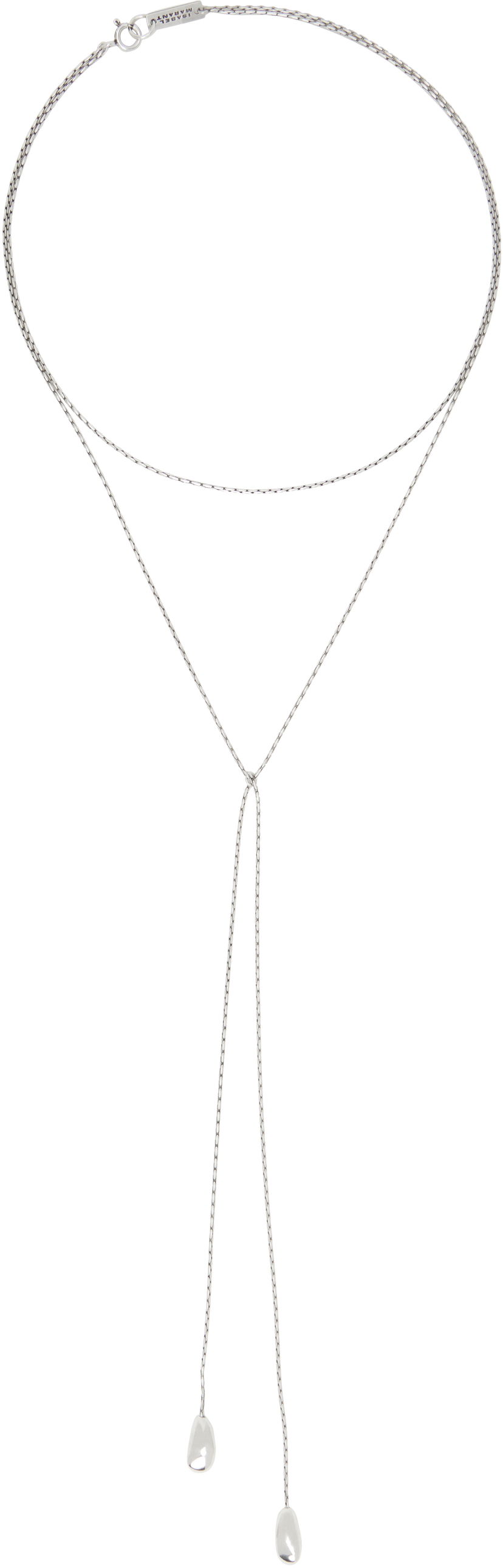 Ogrlica ISABEL MARANT Isabel Marant Shiny Day Lariat Necklace Metalik | CO0098FA-B2B09B