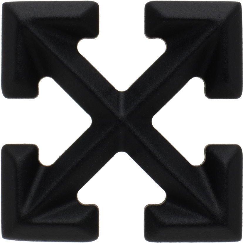 Pin Off-White Off-White Arrow Single Earring Crna | OMOD11FC99MET0011000