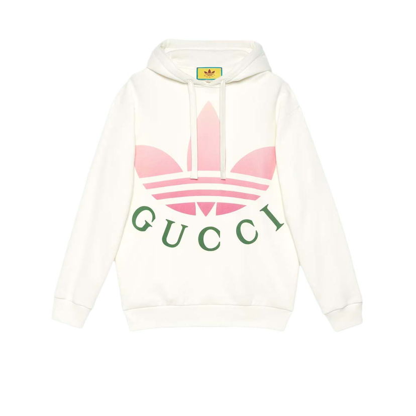 Dukserice Gucci adidas xJersey Hooded Sweatshirt White Bijela | 717427 XJE2C 9258