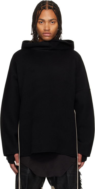 Dukserice Rick Owens Concordians Cashmere Tunic Hoodie Crna | RR02E1502 DWS, 0