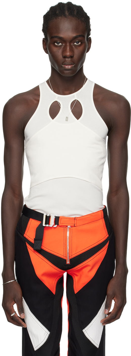 Majica bez rukava Dion Lee Mobius Loop Tank Top Bijela | C7243PS24