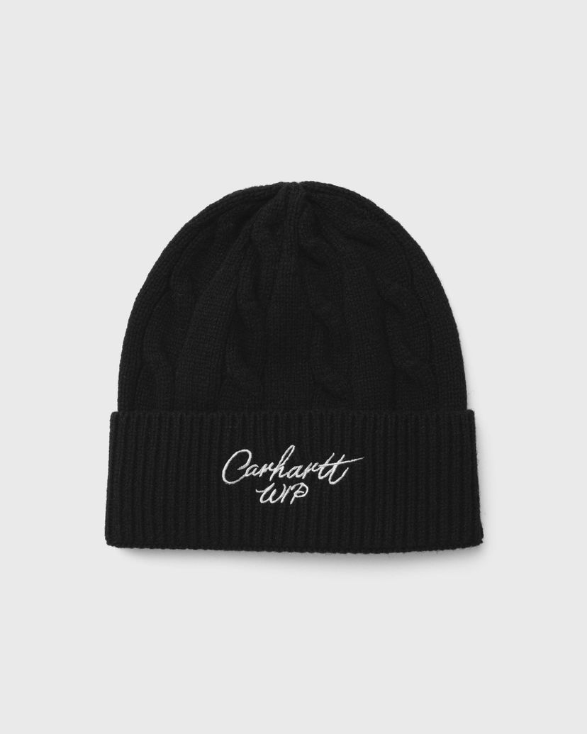 Kapica Carhartt WIP Signature Cable Beanie Crna | I035464-1T8.XX