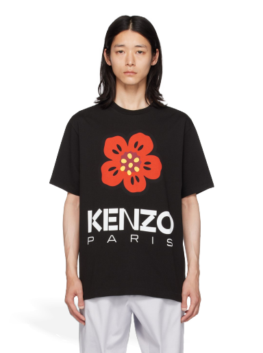 Majica kratkih rukava KENZO Paris Boke Flower Crna | FD55TS4454SO
