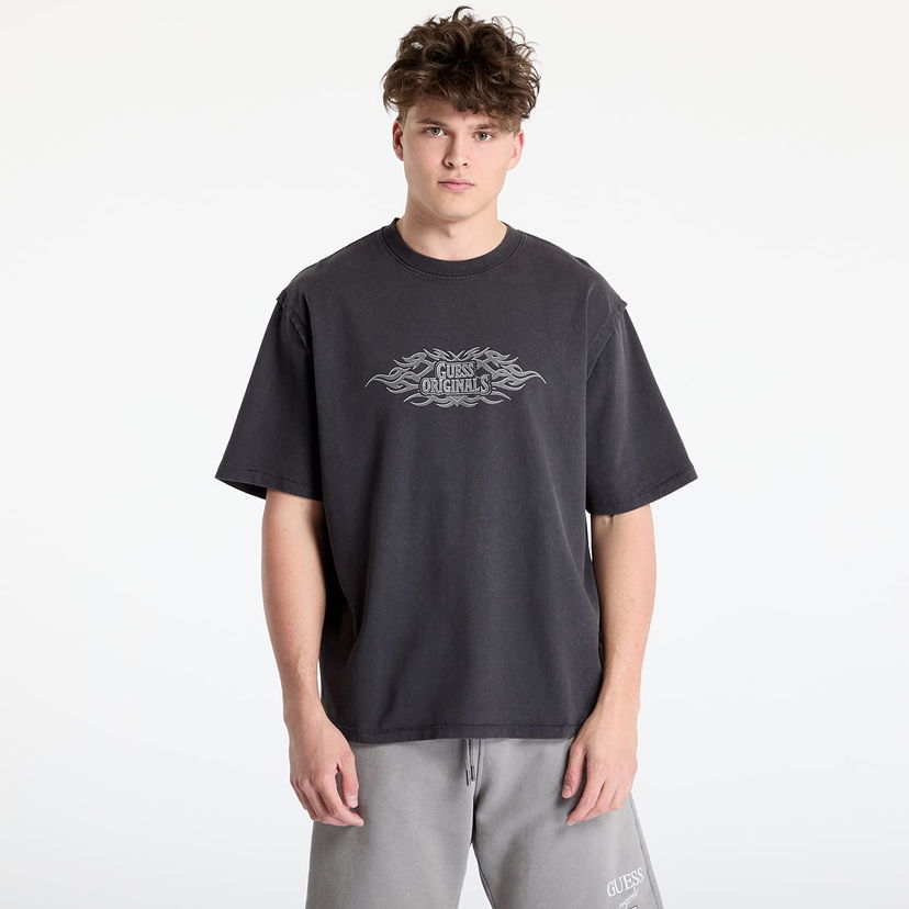 Majica kratkih rukava GUESS GUESS Originals Eco Heavyweight Tee Crna | M5RI67KCCM1-JBLK
