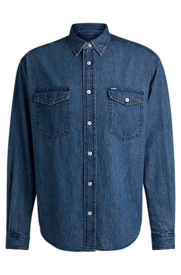 Košulja BOSS Relaxed Fit Denim Shirt Plava | 50534162