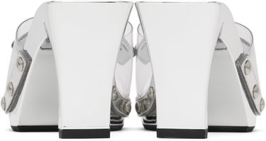 Njega cipela Versace Versace Medusa Buckle Transparent Heeled Sandals Metalik | 1014369_1A10007_2T08P, 1