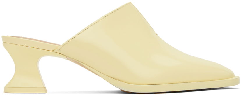 Tenisice i cipele Bottega Veneta Cha-Cha Sculpted Heel Mules Žuta | 787035 V4BO0
