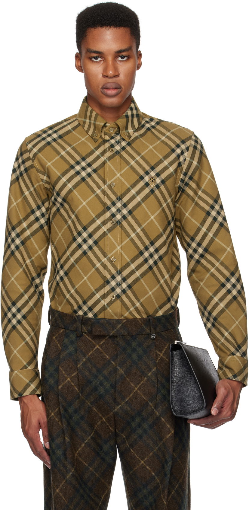 Košulja Burberry Check Cotton Shirt Zelena | 8098838