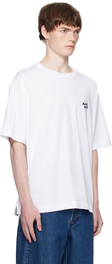 Majica kratkih rukava MAISON KITSUNÉ Maison Kitsuné Handwriting Oversized T-Shirt Bijela | PM00110KJ0119, 1