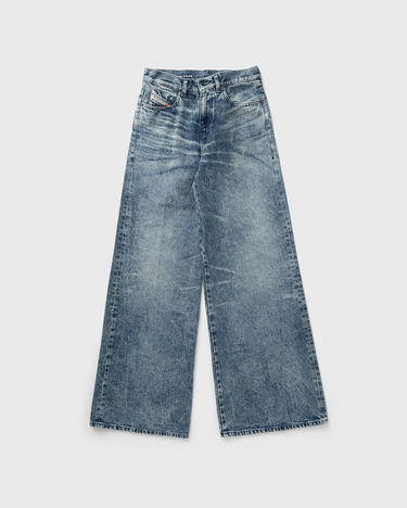 Jeans Diesel 1978 D-AKEMI-FSH Distressed Wide Leg Jeans Plava | A21499-007DA-01, 2