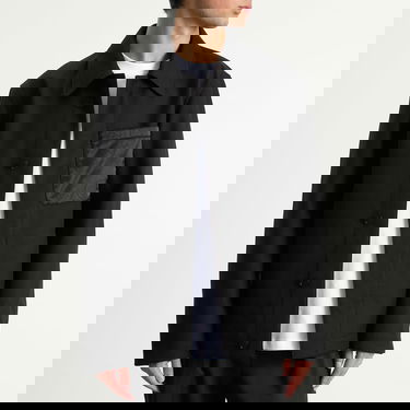 Jakna Casablanca Bonded Techno Wool Workwear Jacket Crna | M-AW25-OT-215-01, 2