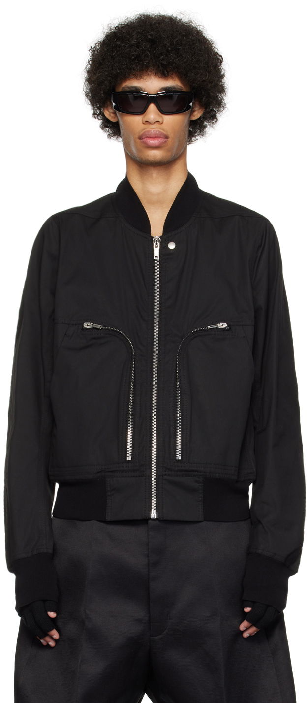 Bomber jakna Rick Owens Bauhaus Bomber Jacket Crna | RU01D3791 TE