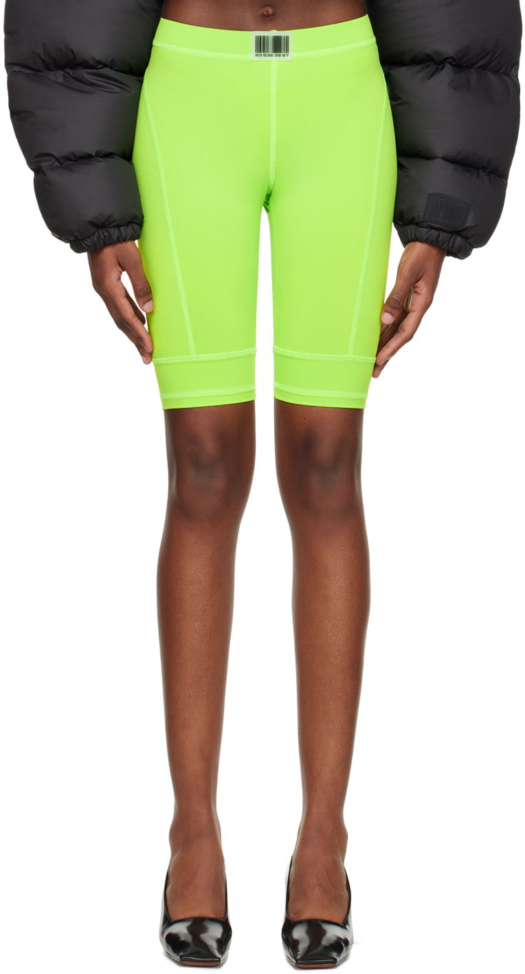 Kratke hlače VETEMENTS VTMNTS Patch Bike Shorts Zelena | VL14AT400E