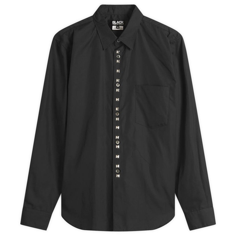 Košulja Comme des Garçons Men's Studded Shirt, Size Large Crna | 1P-B001-W25-1