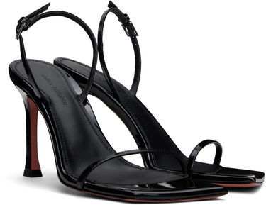 Njega cipela Amina Muaddi Amina Muaddi Maya Slingback Heeled Sandals Crna | MAYA SLINGBACK PATENT, 3