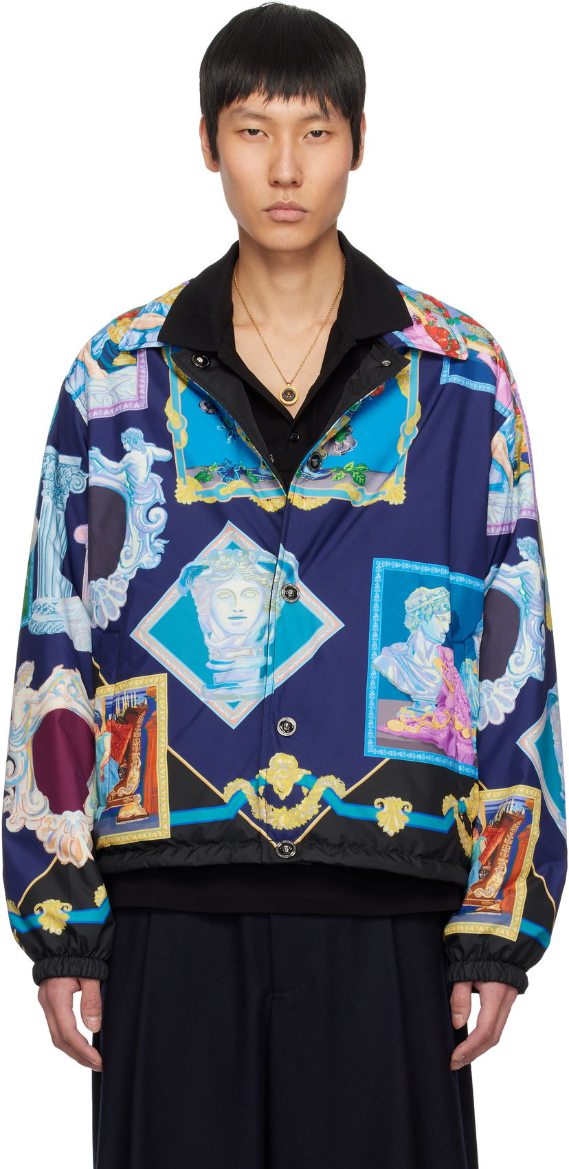 Bomber jakna Versace Versace 'Versace Gallery' Reversible Blouson Jacket Višebojno | 1018330_1A12970