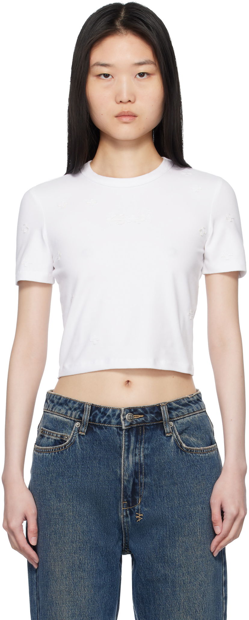 Crop top Ksubi Ksubi 1999 Plus Baby Cropped T-Shirt Bijela | WPS25TE012