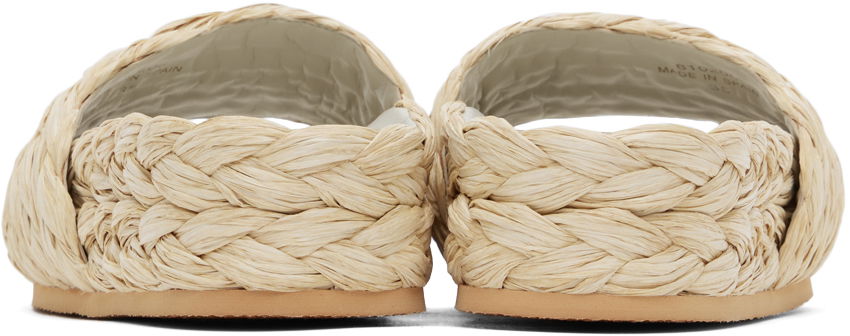 Haljina Stella McCartney Stella McCartney Skyla Raffia Platform Slides Bež | 810206E00109, 1