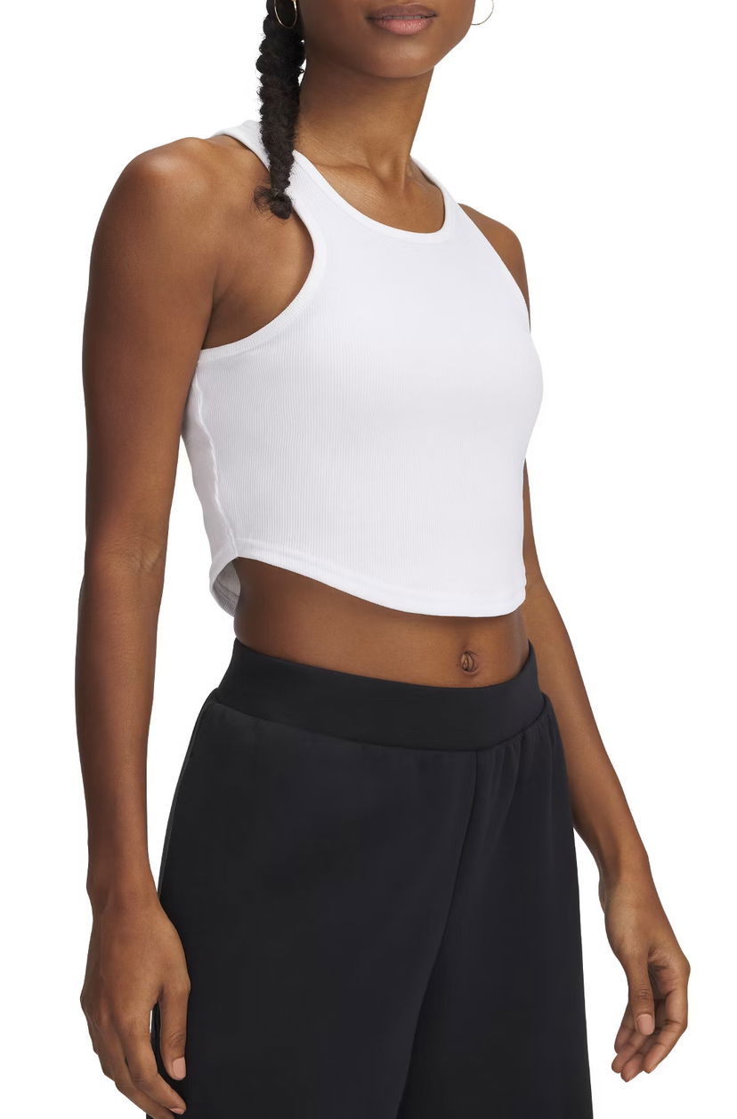 Majica bez rukava Under Armour Under Armour UA Rival Rib Tank Top Bijela | 1389798-100