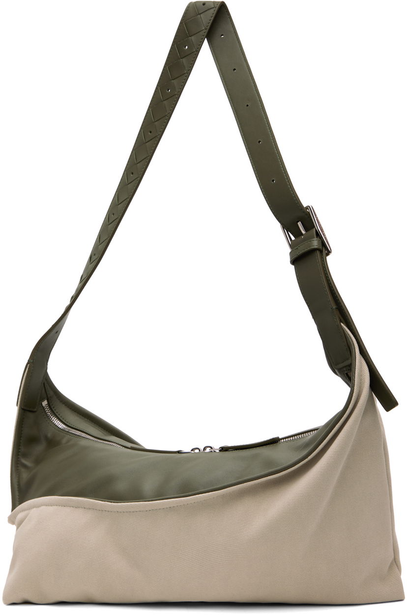 Torba za rame Bottega Veneta Bottega Veneta Small Zigzag Shoulder Bag Zelena | 787117V44I3