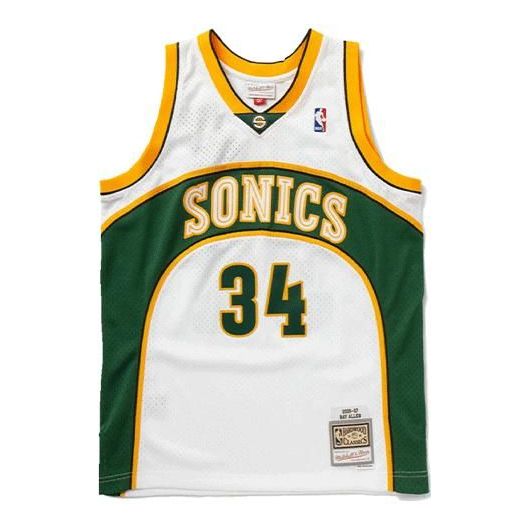 Dres Mitchell & Ness Seattle SuperSonics Ray Allen Swingman Jersey Bijela | SMJYCP20036-SSUWHIT06RAL