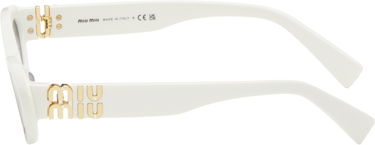 Sunčane naočale Miu Miu Miu Miu Pointed Cat Eye Acetate Sunglasses Bijela | 0MU 09YS 8056597897761, 2