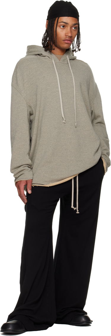 Dukserice Rick Owens Rick Owens DRKSHDW Concordians Peter Oversized Raw-Edge Pullover Hoodie Siva | DU02E7280 FGM, 3