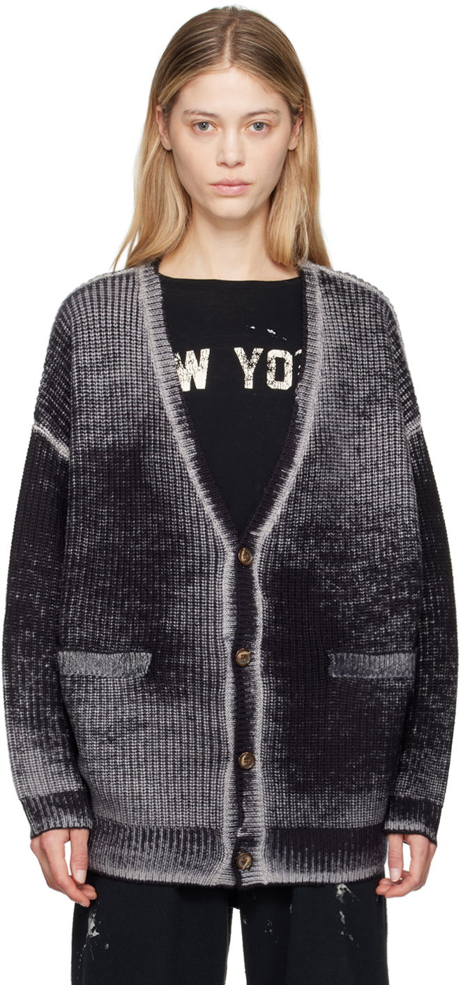 Džemper R13 R13 Oversized Knit Cardigan Siva | R13WY198 Y158B